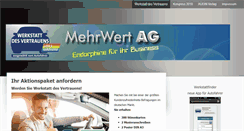 Desktop Screenshot of mehrwert-ag.org